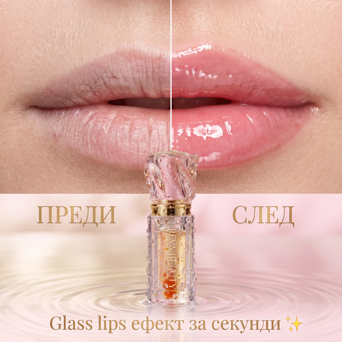 REVA Lip Elixir™ Блясък, хидратация и по-обемен вид на устните