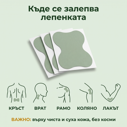 №1 Професионални самозагряващи пластири за болки в кръста и ставите