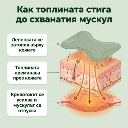 №1 Професионални самозагряващи пластири за болки в кръста и ставите